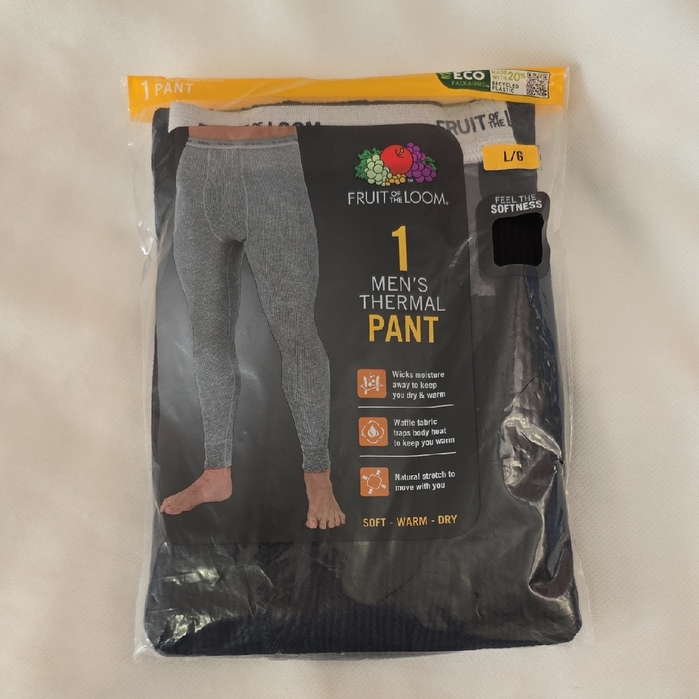 Fruit Of The Loom Men's Thermal Pant Size: L